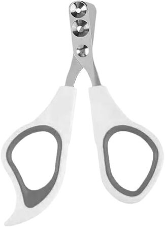 Триммер для кігтів котів з захистом, подвійний отвір, 5 шт. (білий)