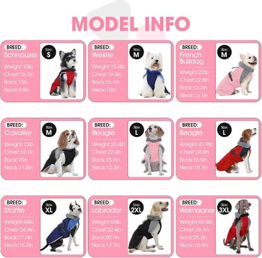 Зимовий теплий куртка для собак Nanaki з флісовою підкладкою, водонепроникний, світловідбиваючий, з отвором для повідка, пухнастий комір, середній розмір, для прогулянок на вулиці, полювання, простий у використанні (Large, Pink)