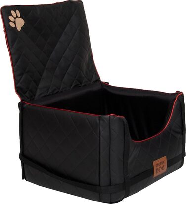 Автомобільний лежак для собак Golden Dog M - 52x44x33 см, чорний, з кріпленням ISOFIX, водонепроникний, з підкладкою