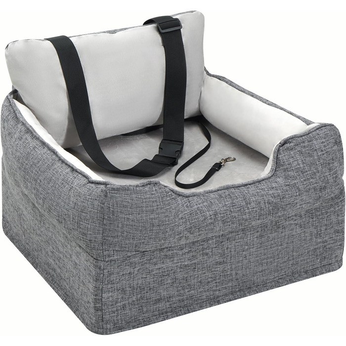 Автокрісло для собак Avont, до 14 кг, сіре, 50х50х40 см