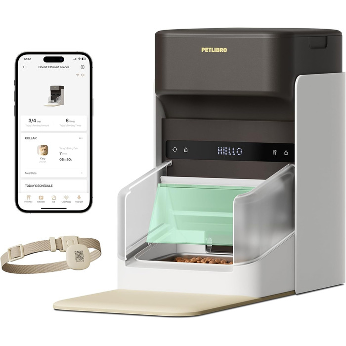 Автоматичний годівник для котів PETLIBRO з RFID-чіпом, Wi-Fi, 3L, з App-управлінням