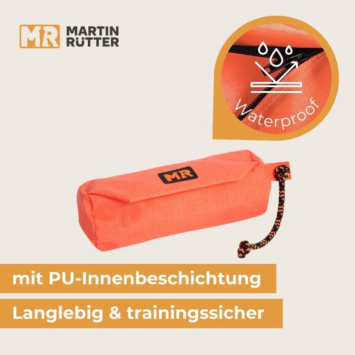 Футляр для корму Martin Rütter Koralle XS – миготливий мішок для собак, водонепроникний та пральний, з блискавкою та шнуром для кидання – мішок для апортування для собак – для сухого та вологого корму, ласощів