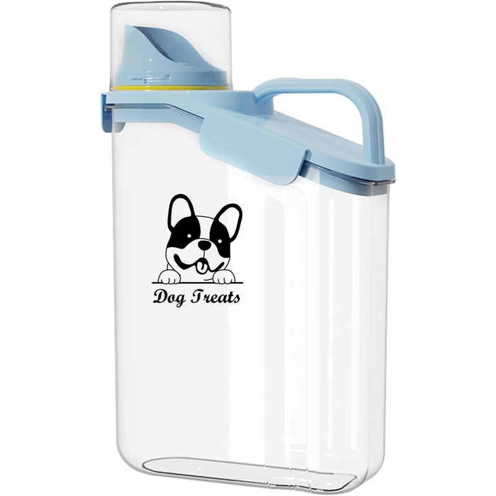 Контейнер для корму для собак 2.8L, водонепроникний, BPA-free, прозорий, зелений