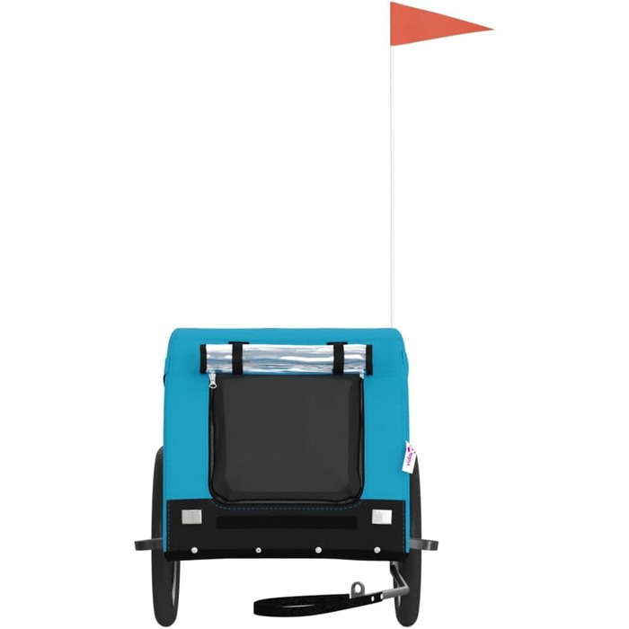 Причіп для велосипеда для собак, блакитний та чорний, Oxford-Gewebe та залізо, LH90049