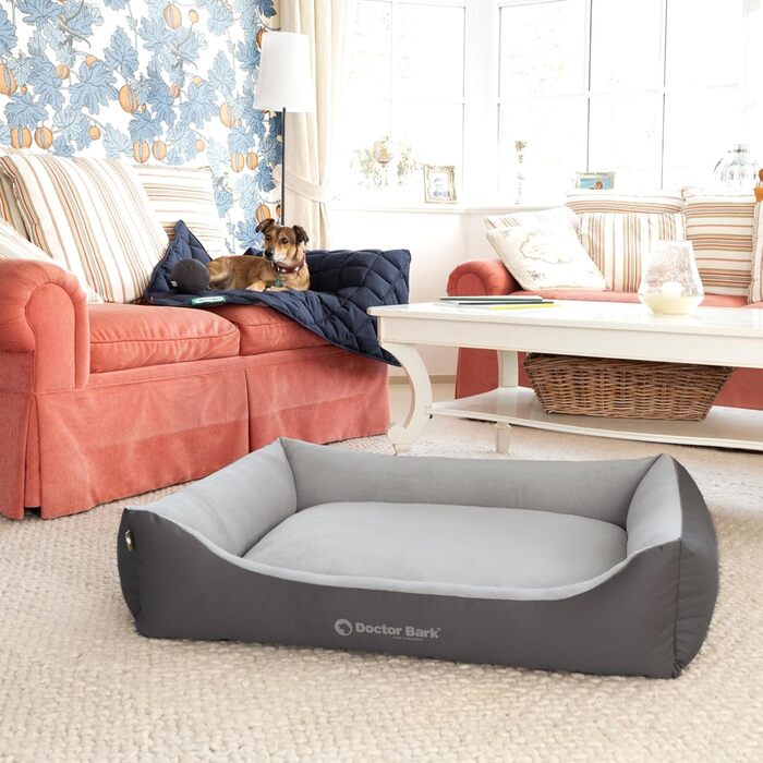 Ліжко для собак середніх порід Doctor Bark - м'яке та зручне, зелений колір (97x75 см)