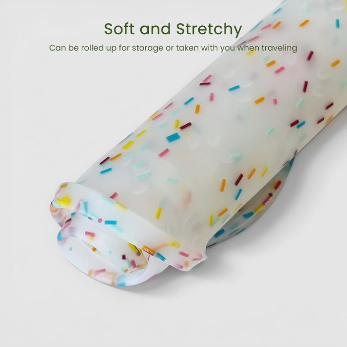 Килимок для годування собак та котів, силіконовий, з підвищеним бортиком, неслизький, водонепроникний, для цуценят та кошенят, підходить для собак та котів середніх розмірів, білий, 65х33 см