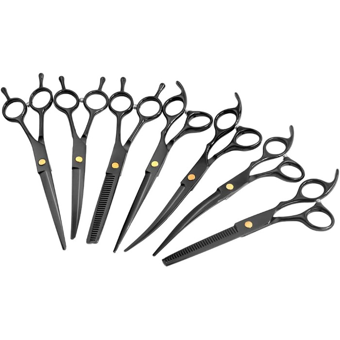 Набір професійних ножиць для грумінгу тварин, нержавіюча сталь, для собак, котів та інших тварин