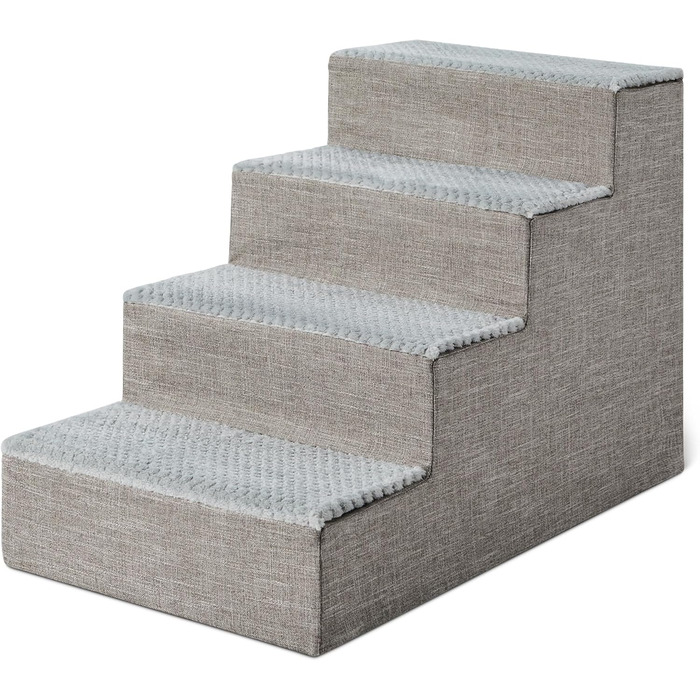 Сходинка для собак Amazon Basics – сіра, 4 сходинки, для високих диванів та ліжок