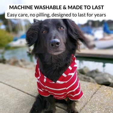 Світшот для собак ДЖАНГО, теплий, м'який, з капюшоном, для маленьких собак до 11,3 кг (Dackel, Welpen), розмір S, червоний