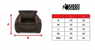 Автомобільний переноска-автокрісло для великих собак HUGGY DOGGY XXL