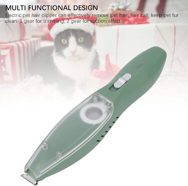 Електрична машинка для стрижки шерсті тварин SIXRUN, з акумулятором 600 mAh, для собак та цуценят, легка, з нержавіючої сталі, зелена