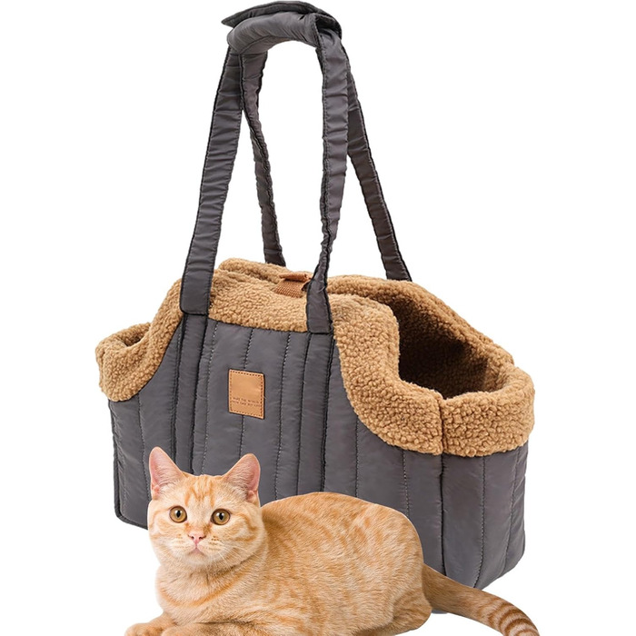 Транспортувальна сумка для домашніх тварин: для собак та котів, сірого кольору