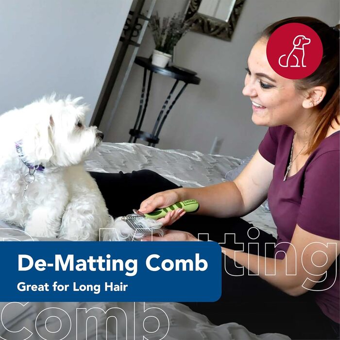 Гребінець для собак Coastal Pet Safari – видалення шерсті, нержавіюча сталь, середнє та довге волосся