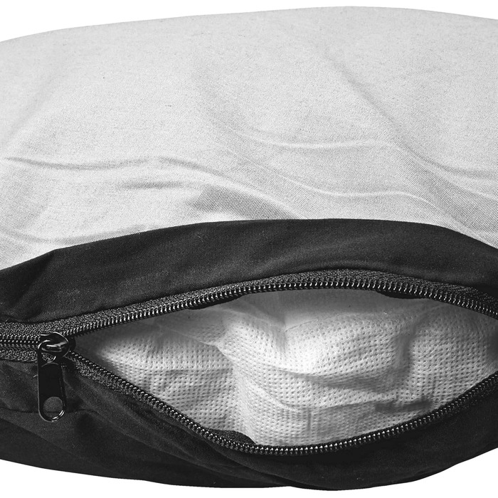 Овальна подушка Karlie 80×62×10 см сіро-чорна для собак і котів