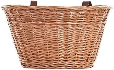 Фарбований плетенний кошик для велосипеда e-wicker24 1126-42, 42x36x24 см, медовий колір