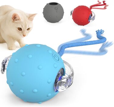 Автоматична іграшка для котів PetTec® з лазерним вказівником та м'ячиком (2 шт.) - інтерактивна іграшка для котів, 24/7 зайнятість