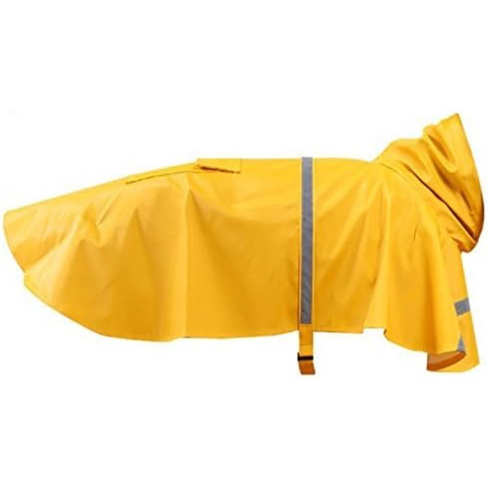 Дощовик для собак, дощовий плащ для собак з капюшоном, підходить для шлейки, легкий та світловідбиваючий, для середніх та великих собак (Помаранчевий XL)