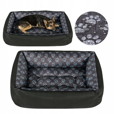 Ортопедичне ліжко для собак Superkissen24, сіре, 120 см x 90 см