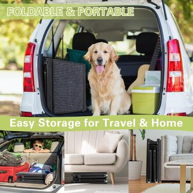 Рампа для собак у машину, 180 см, розкладна, протиковзка. Підходить для авто, вантажівок та SUV. Ширина 50 см. Максимальне навантаження: 110 кг