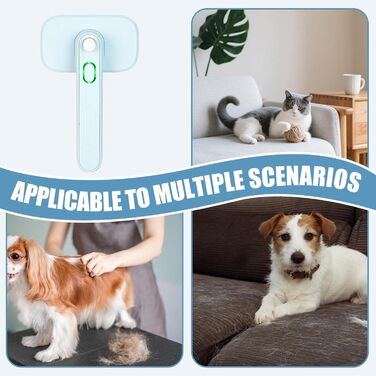 Щітка для собак Zupfbürste: самоочисна, для догляду за шерстю, антистатична, масажна, видаляє підшерсток