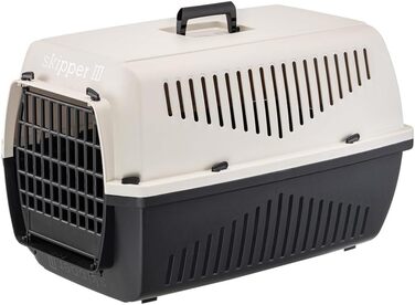 Переноска для котів та собак Ferplast SKIPPER 3, 62x41x38 см, пластик, бежева