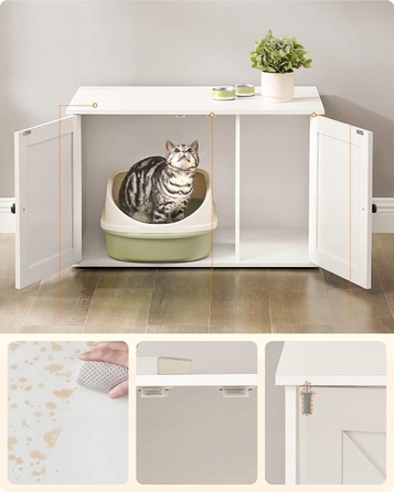 Будиночок-туалет для котів Feandrea – Стильна шафа-укриття для лотка, 80x53x50 см