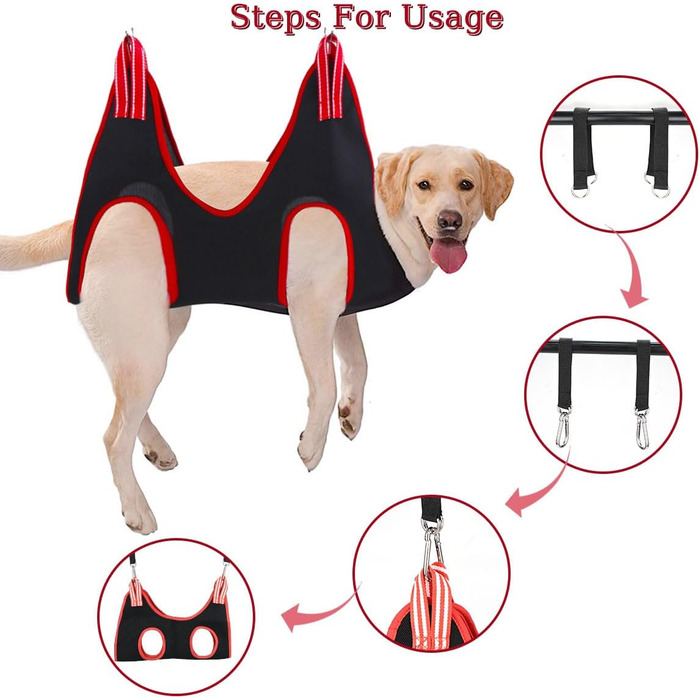 Гамак для догляду за котами та собаками 12-в-1 з гребінцем, пилочкою та кусачками для нігтів, інструмент для стрижки нігтів, купання, догляду за вухами та миття