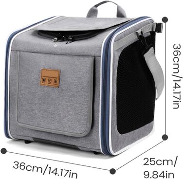 Корзина для собак Kixolazr на велосипед, портативна, складана, для прогулянок, безпечна, для подорожей, сімейна, також для котів