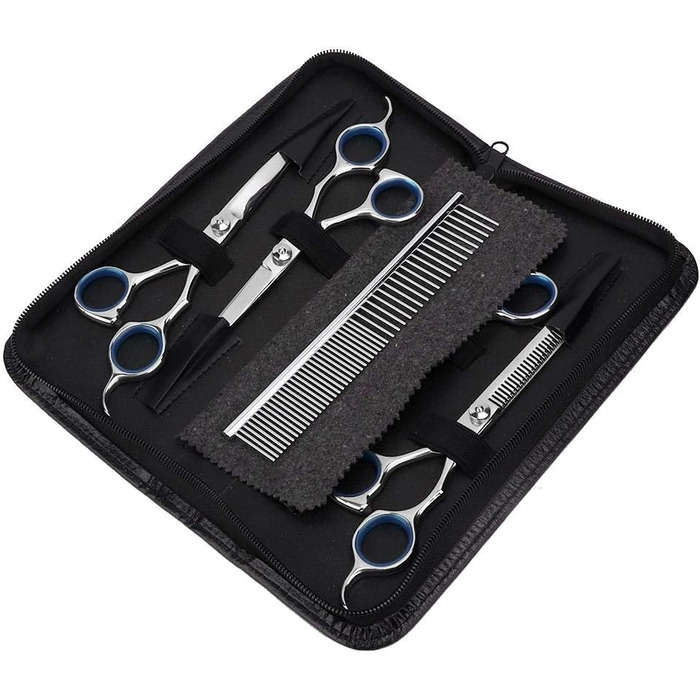 Професійна витончувальна ножиця для грумінгу тварин, легка та міцна (6 шт.)