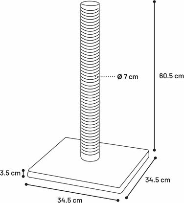 Дряпка для котів Flamingo – коричнева – 78 x 49,5 x 121 см. З платформами, схованими місцями та стовпчиками для дряпання з сизалю (Emma)
