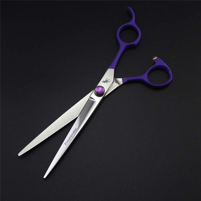 Набір для грумінгу собак 4 шт: професійний набір для стрижки та догляду за шерстю собак та котів (ножиці, витончені ножиці, вигнуті ножиці, гребінець).