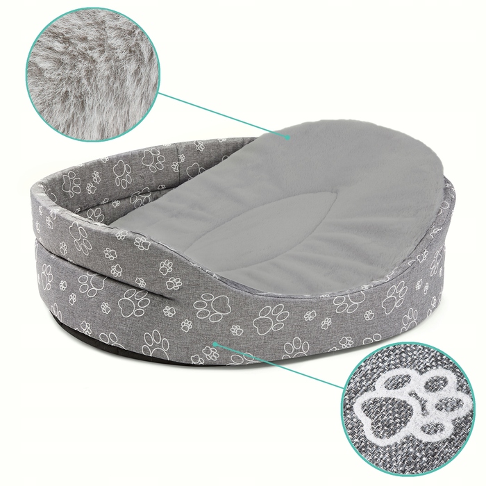 Лежак-манеж для собак STANDARD XL CLAW з хутряним покриттям