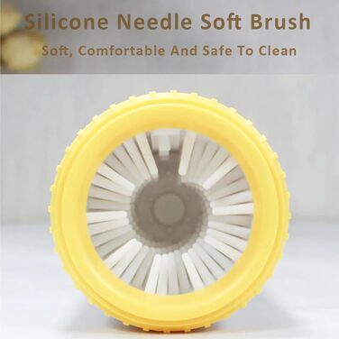 Портативний очищувач лап для собак з рушником, рожевий. Видаляє бруд та сміття з лап. Знімні силіконові вставки.