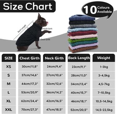 Чорний пуловер для котів та собак, теплий, з отвором для повідка, розміри S, XXL