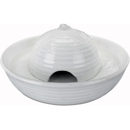 TRIXIE електричний фонтан для води Vital Flow Mini, кераміка, 0,8 л, 24×10 см, білий