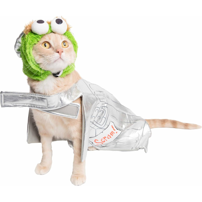 Костюм для собак Pet Krewe Oscar The Grouch, великий, для собак різних розмірів, ідеальний для Хелловіну, Різдва, вечірок, фотосесій, подарунок для любителів собак (срібний, Medium)