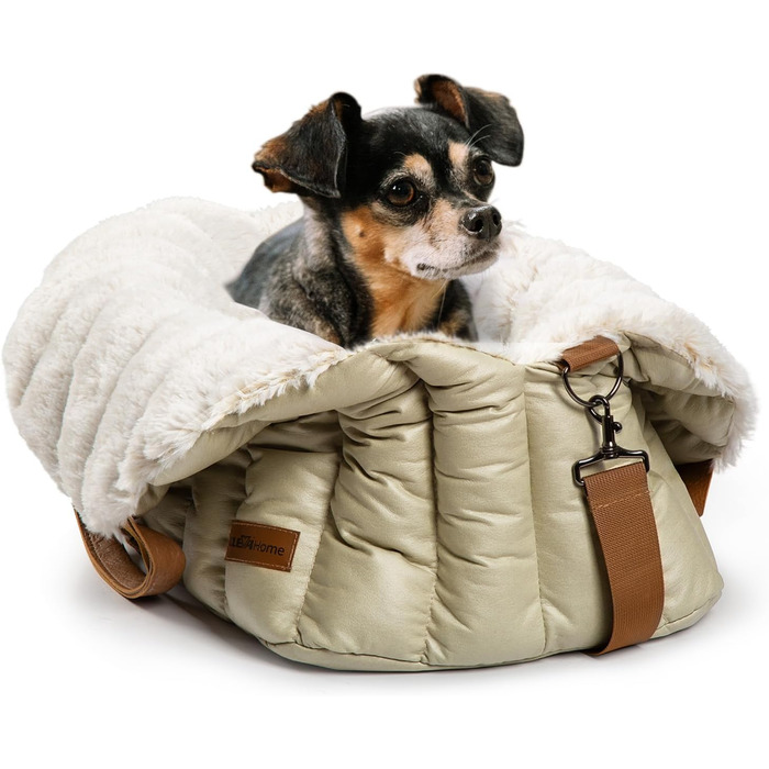 Автомобільне крісло, переноска та ліжко для маленьких собак ClevaHome – Крісло для собак до 4,5 кг, переноска для дому та вулиці