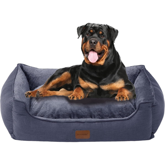 Ортопедичне ліжко для собак OUPEIWAWA, 62x50x17 см, сіре, для маленьких та середніх порід