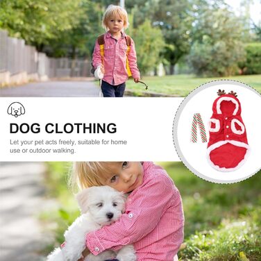 Костюм для собаки/кішки Холібанна, Різдвяний олень, тепла жилетка для зими (L)