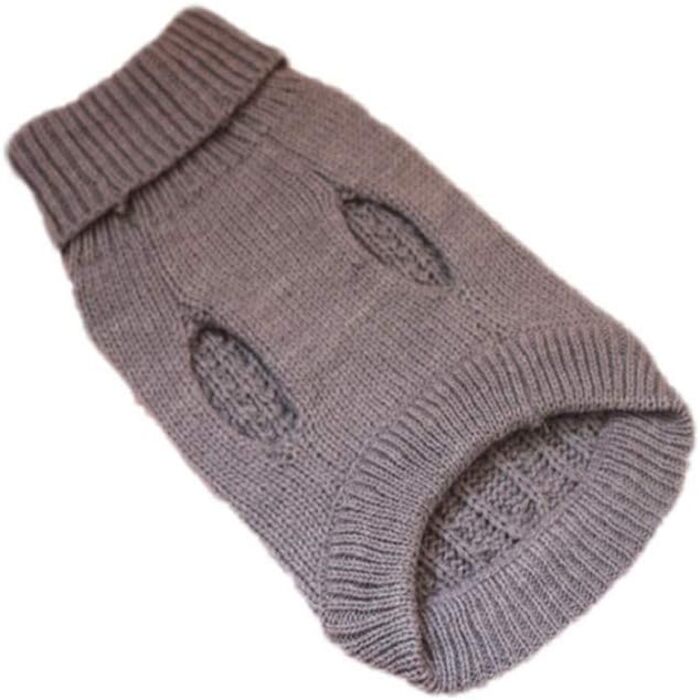 Пуловер для собак, теплий зимовий пуловер з коміром-стійкою для цуценят та собак середніх розмірів