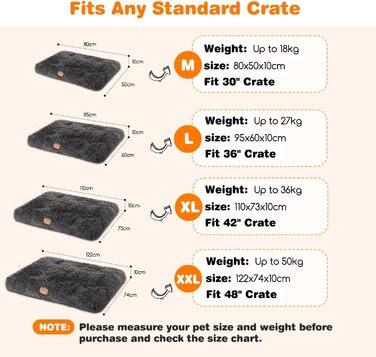 Крісло-ліжко для собак середніх порід Nobleza, м'яке, з довгим плюшем, з неслизьким дном, 80x50 см