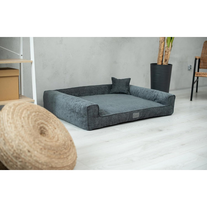 Килимок для собак Sofi Grosse - м'який, зносостійкий, миючий (XL, 110x85 см, графітовий)