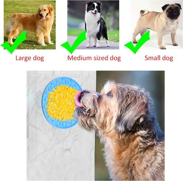 Матрас для повільного виливання корму для собак Kare & Kind та щітка для миття тварин - для заспокоєння під час миття, грумінгу та тренувань