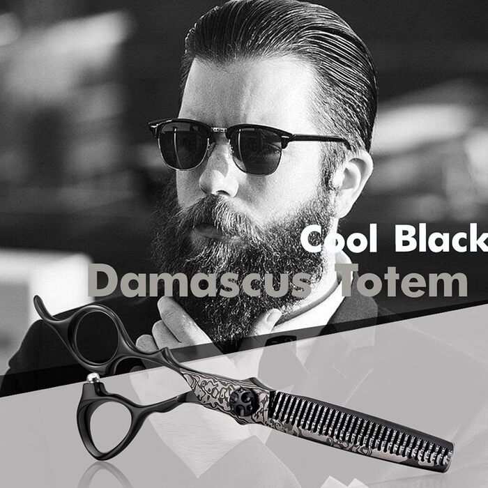 Професійні ножиці для волосся PURPLEBIRD 6 дюймів (ефільовані) з японської сталі 440C для жінок та чоловіків