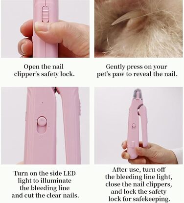 Триммер для нігтів домашніх тварин Pupnourish 2-в-1: триммер та ножиці для собак та котів (білий)