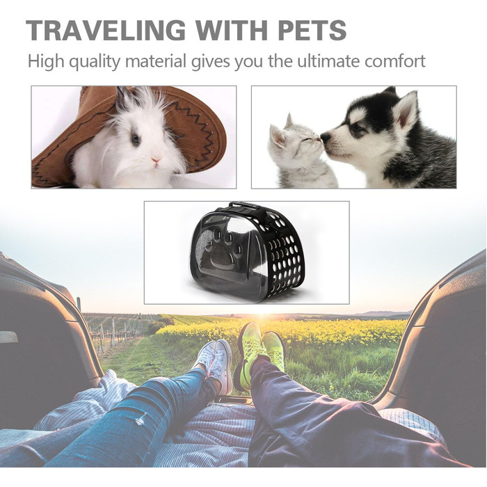 Сумка-переноска PETCUTE для котів і собак, транспортна, дихаюча, для подорожей