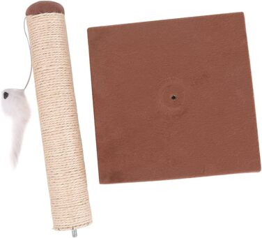 Комплекс для котів Nobleza з сизалевою стійкою, ігровий майданчик для кошенят, центр активності, коричневий, 25*25*35 см