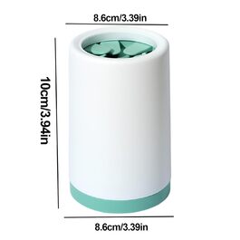 Очищувач лап для собак, мийка лап для домашніх тварин, мийка лап від бруду, силіконовий мийник лап, не протікає, простий у використанні, розміри: 10x8 см, 14x9 см, зелений