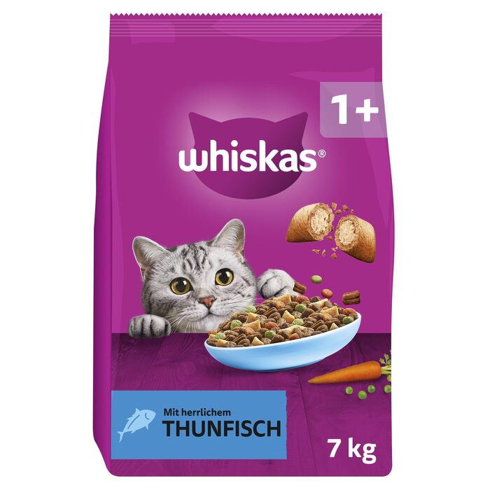 Сухий корм для дорослих котів Whiskas з тунцем, 7 кг