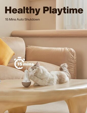 Інтерактивна іграшка для котів, автоматична з випадковою рухом, таймер вимкнення